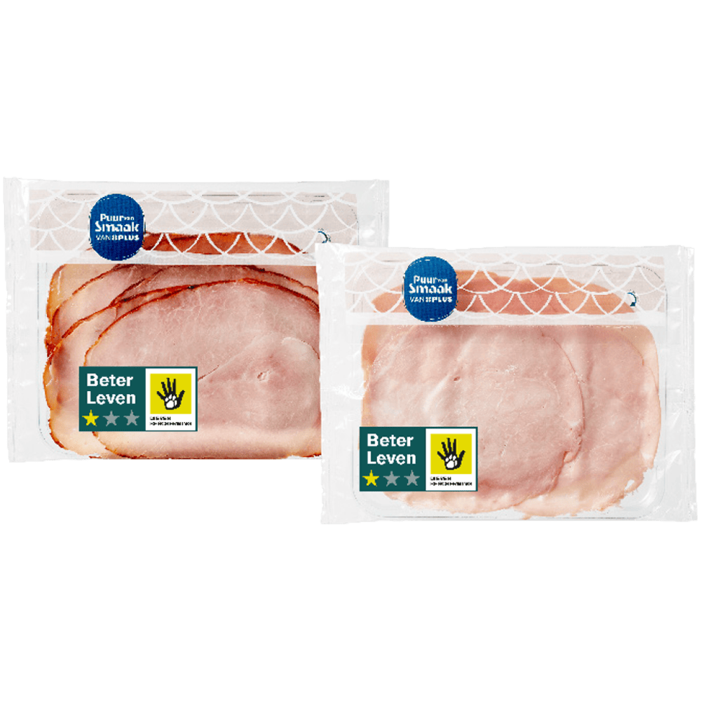 Puur van Smaak van PLUS Yorkham, gebakken beenham en kipfilet