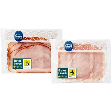 Puur van Smaak van PLUS Yorkham, gebakken beenham en kipfilet