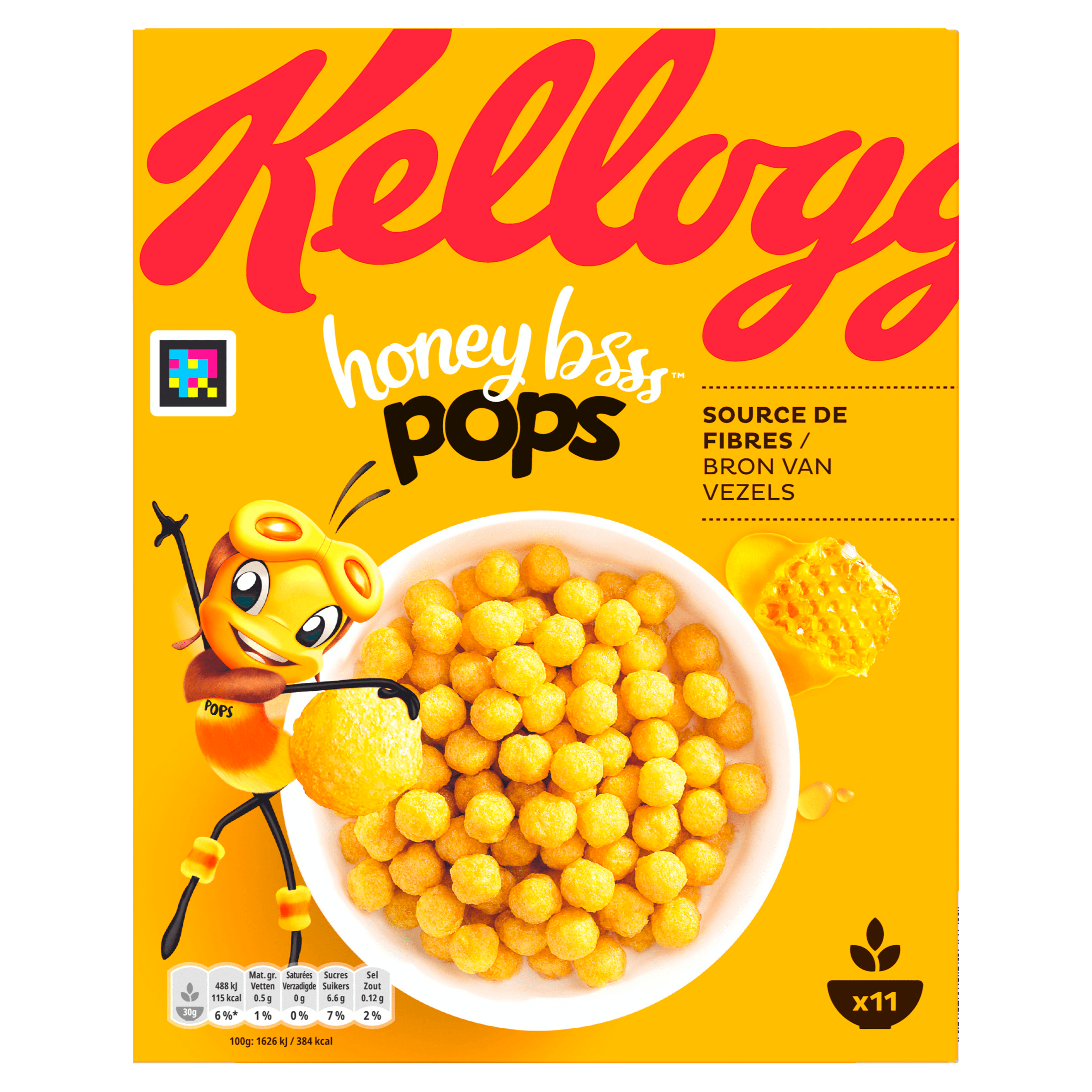 Kellogg's Honey Pops Per Doos 330 G