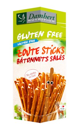 Glutenvrije zoute sticks lactosevrij