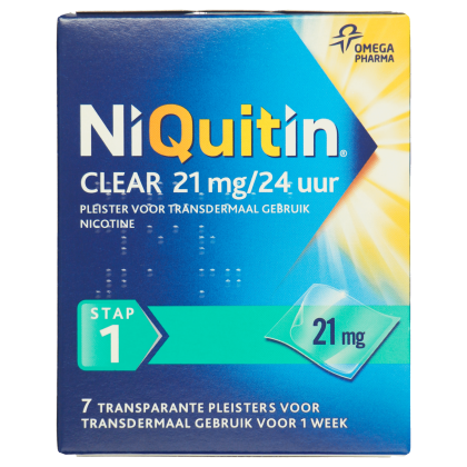 Niquit Clear 21mg pleisters