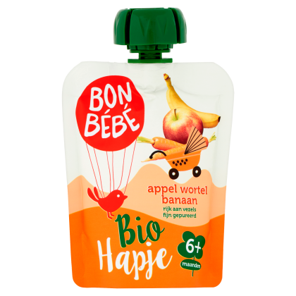 Bio 6+ Appel Wortel Banaan pouch