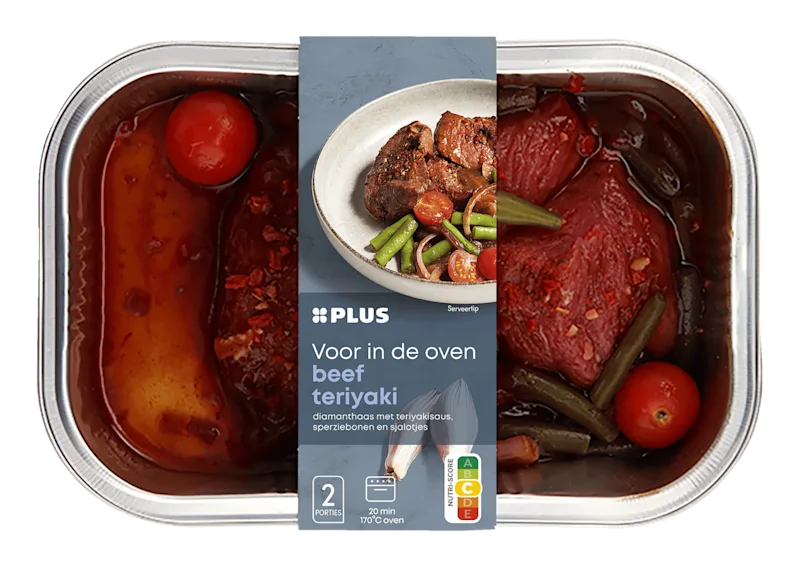 PLUS Ovenschotel Beef red teriyaki