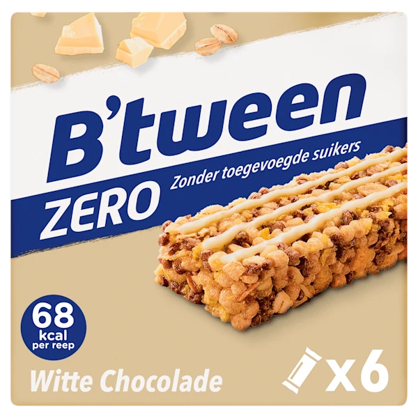 B'tween Mueslireep Zero Witte Chocolade