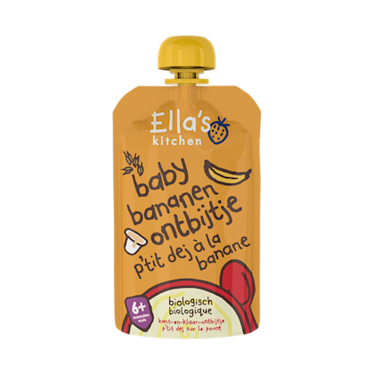 6+ Baby bananen ontbijtje