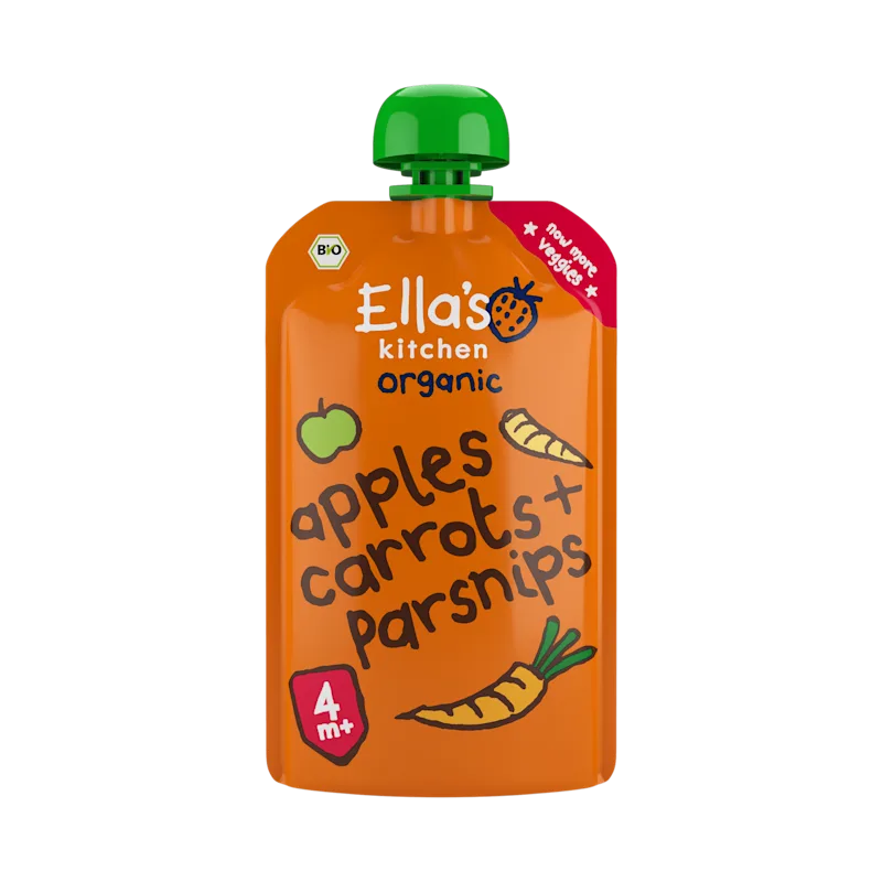 Ella's Kitchen 4+ Carrots, apples + parsnip