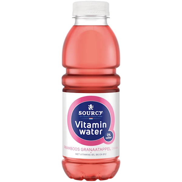 Sourcy Vitaminwater framboos granaatappel
