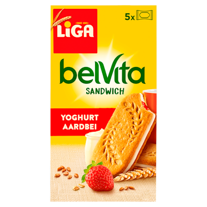 BelVita koek sandwich yoghurt aardbei