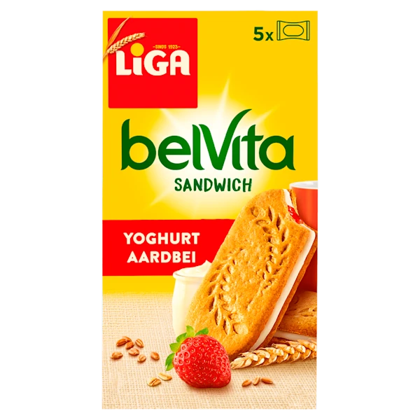 Liga Sandwich Koekjes Yoghurt Aardbei