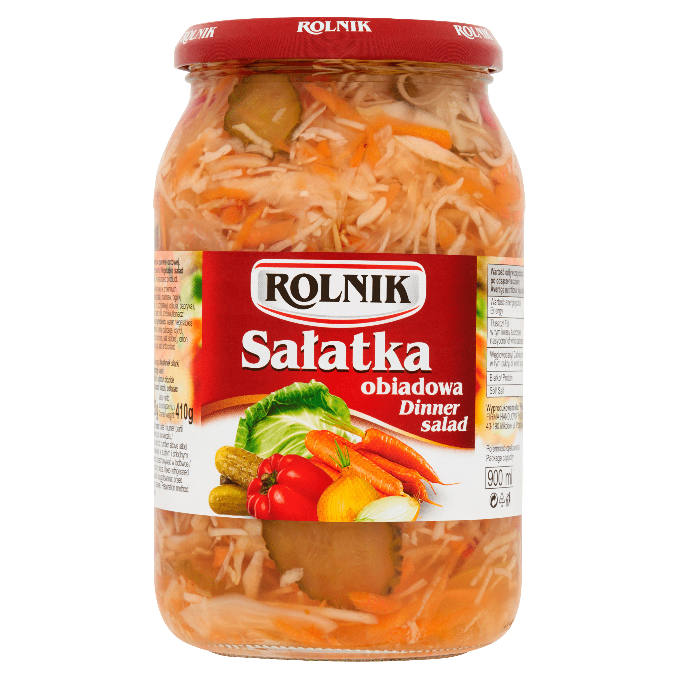 Rolnik Obiadowa Salatka / Lunch salade Per Pot 850 g