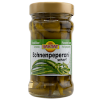 Baktat Peperoni's in zuur