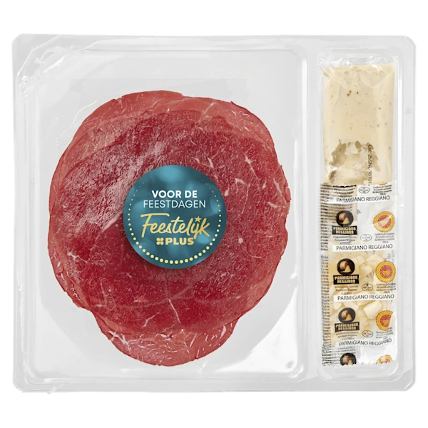PLUS Carpaccio truffel kaas pijnboompitten