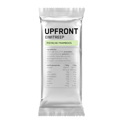 Upfront Eiwitreep Pistache Framboos