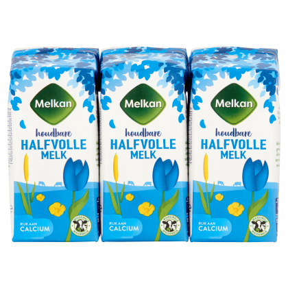 Houdbare halfvolle melk 6x200ml