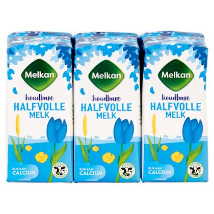 Houdbare halfvolle melk 6x200ml