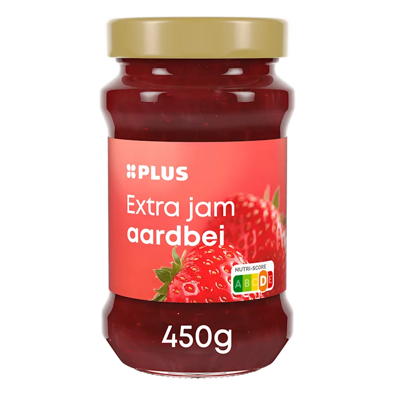 PLUS Extra aardbeienjam