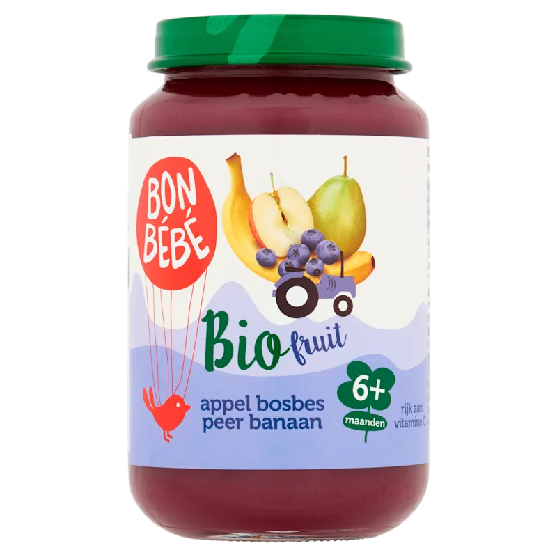 Bonbebe Bio 6mF0603 appel bosbes peer banaan