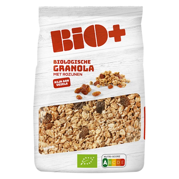 BIO+ Granola volkoren + rozijnen