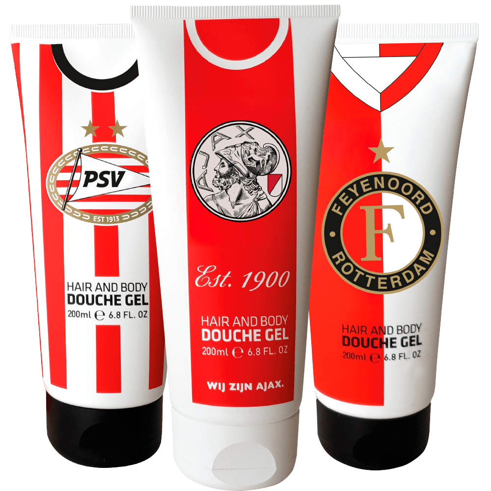 Douchegel Ajax, Feyenoord en PSV