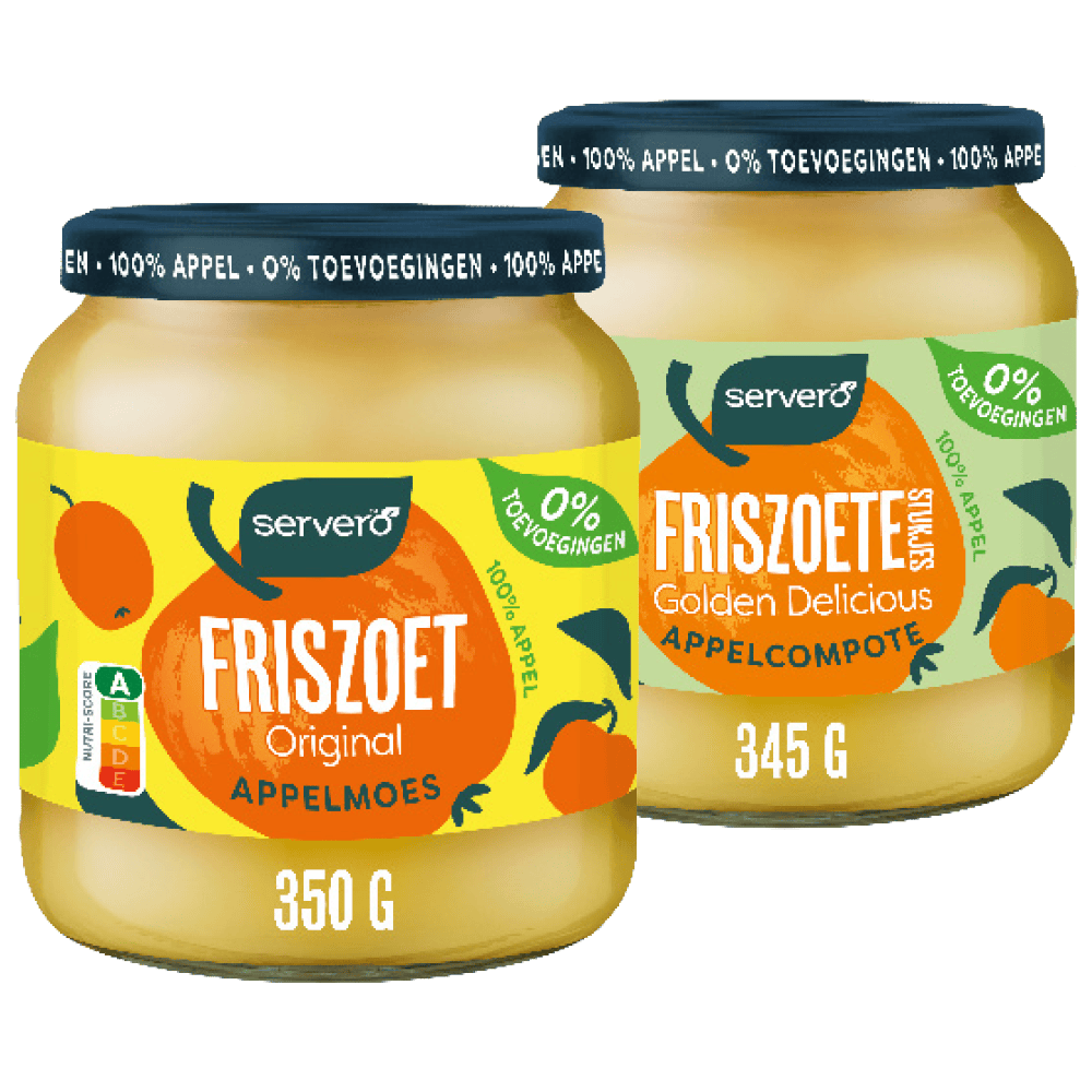 Servero 100% Appelmoes en appelcompote