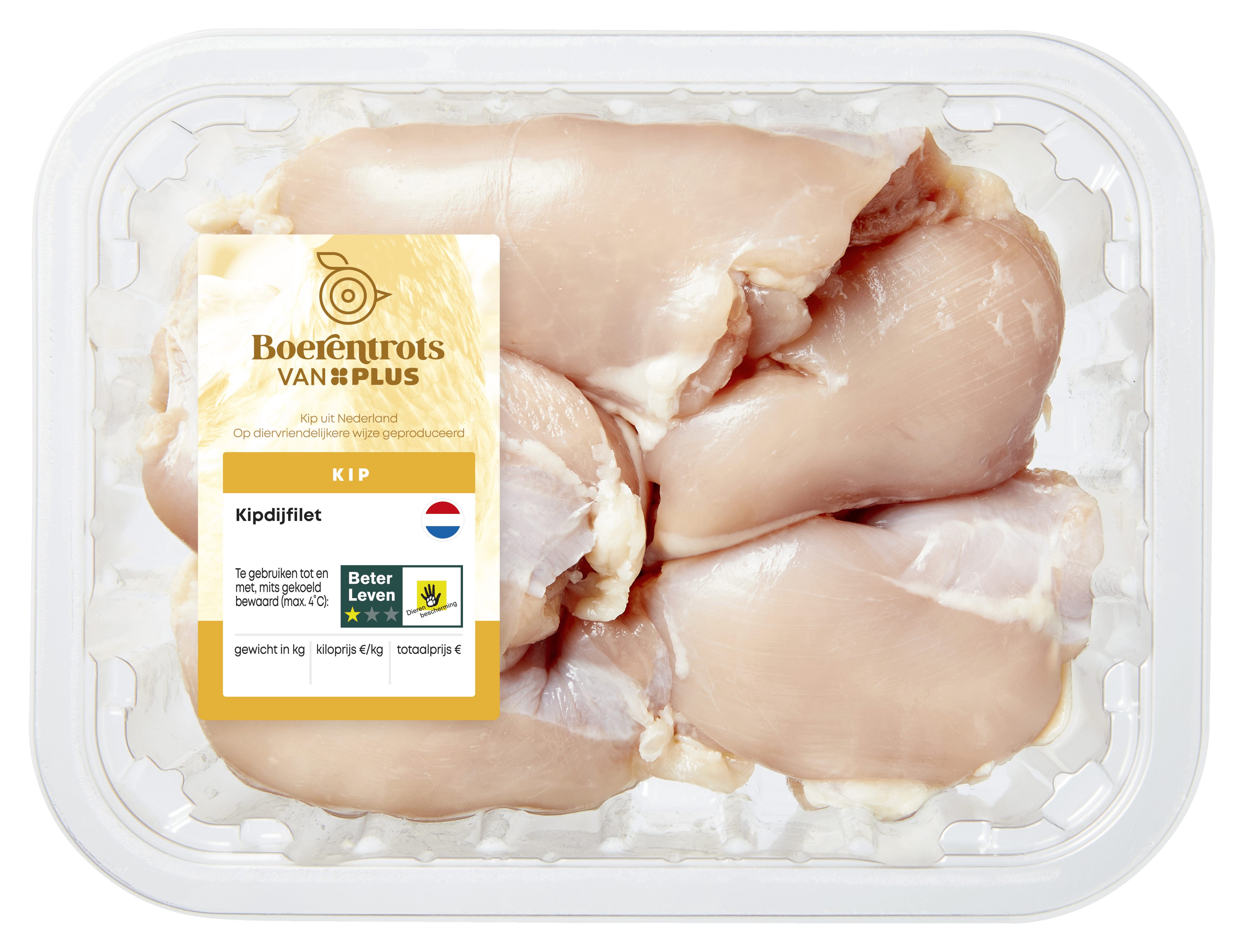 Boerentrots van PLUS Kipfilet en kipdijfilet