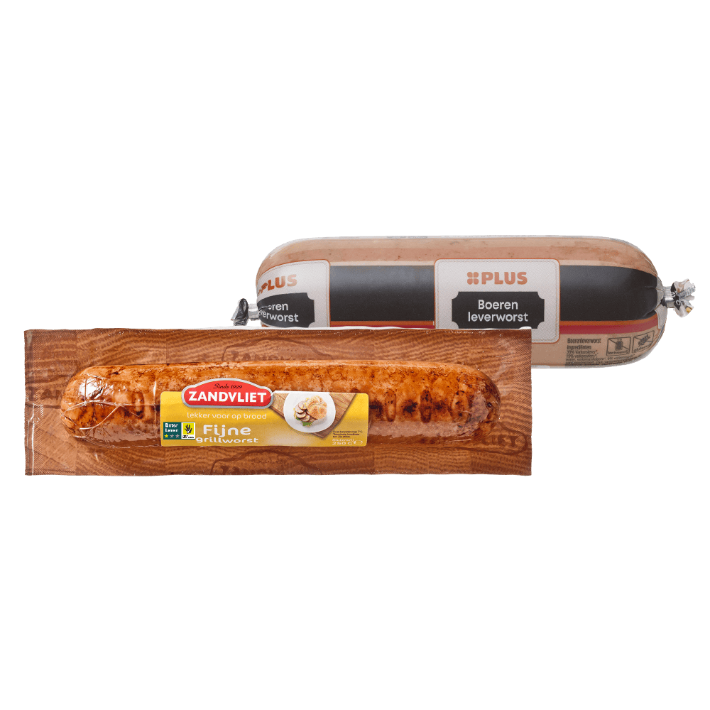 PLUS Leverworst en Zandvliet Grillworst