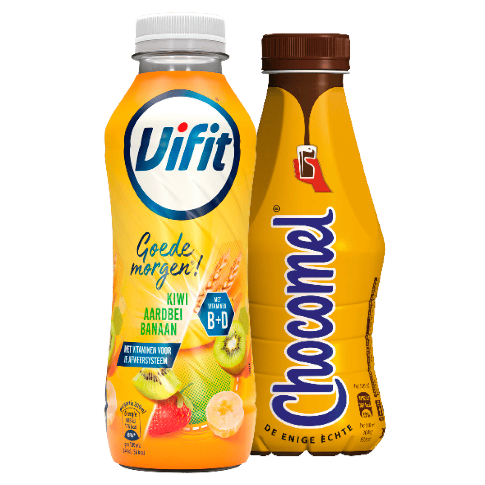 Optimel, Vifit en Chocomel Alle varianten à 300-500 ml