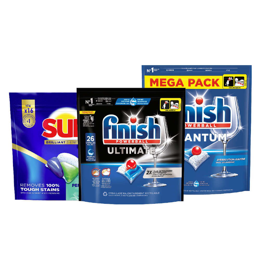 Finish en Sun Vaatwascapsules