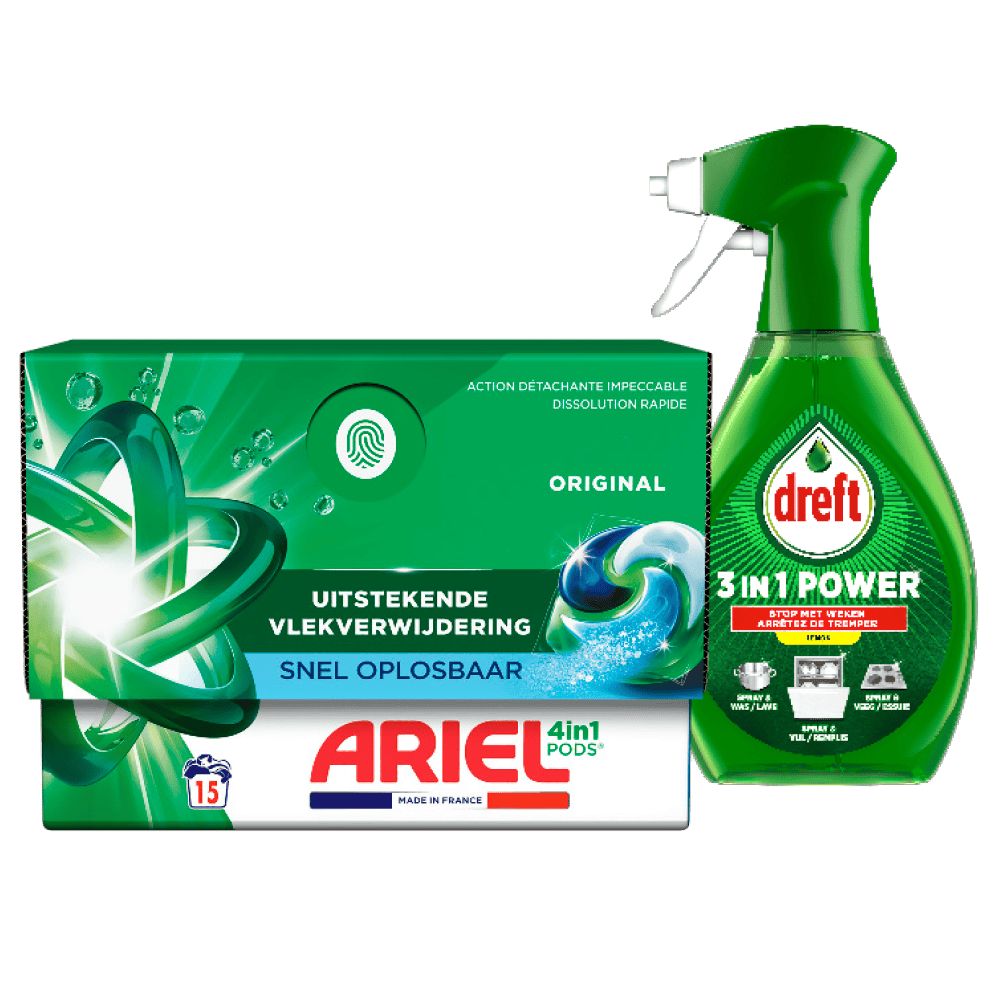 Dreft Vaatwasmiddel en 3in1 spray
