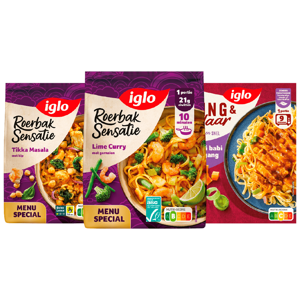 Iglo Roerbak sensatie en ping & klaar