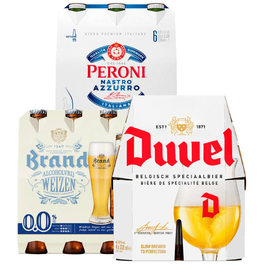 Alle Duvel, Brand Speciaalbier en Peroni