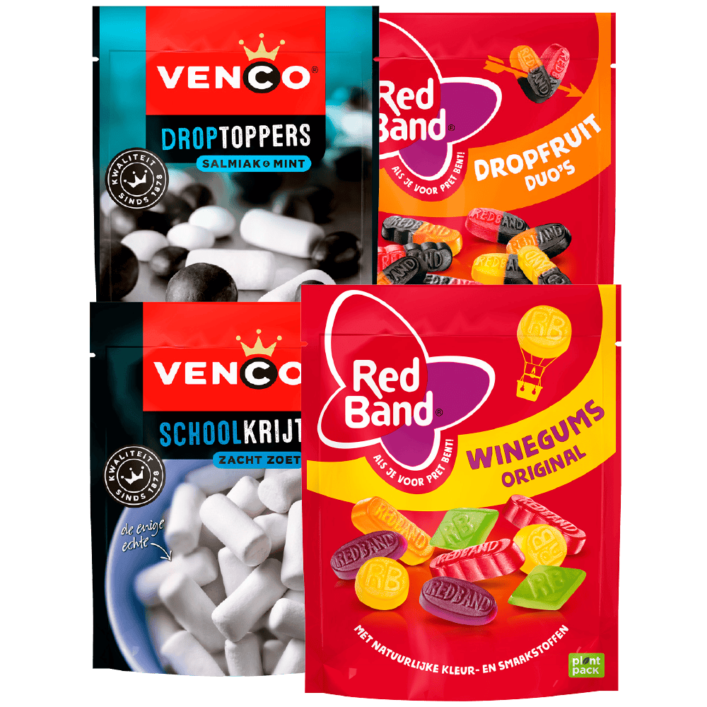 Alle Red Band en Venco Stazakken