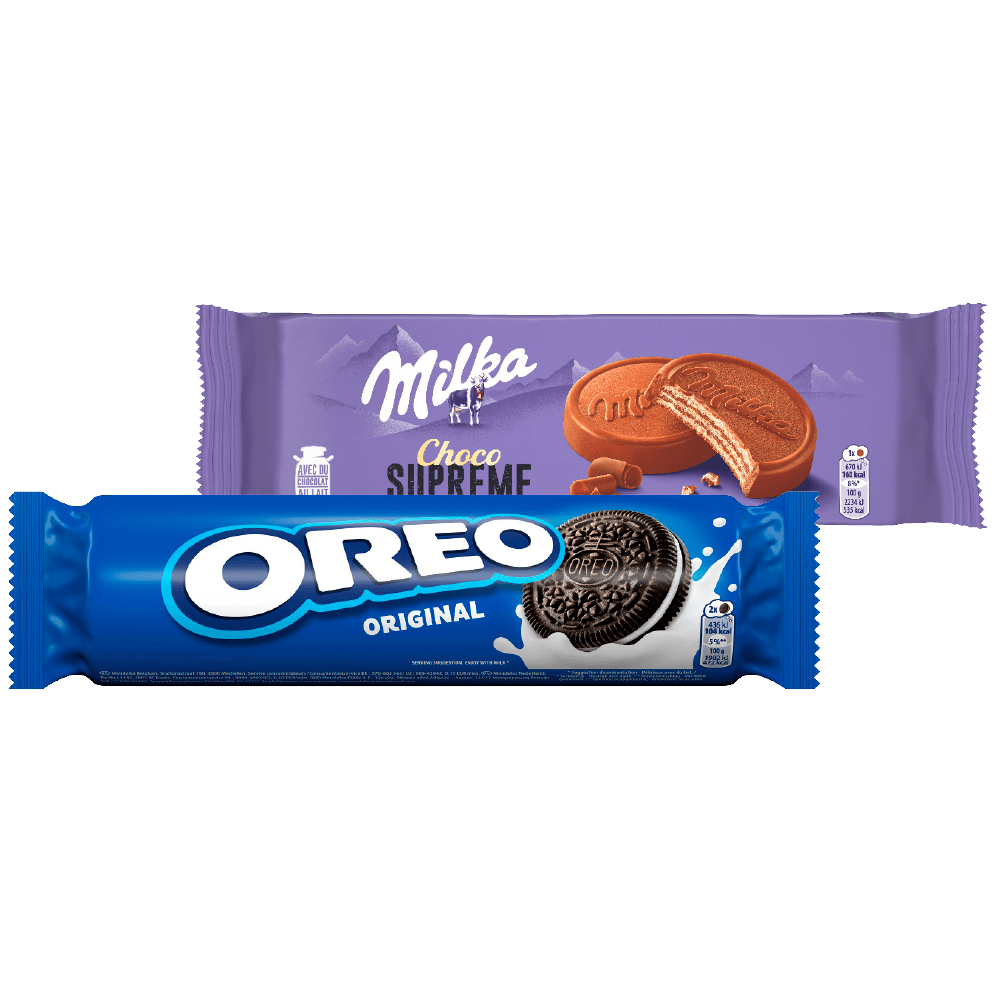 Alle Milka en Oreo Koek