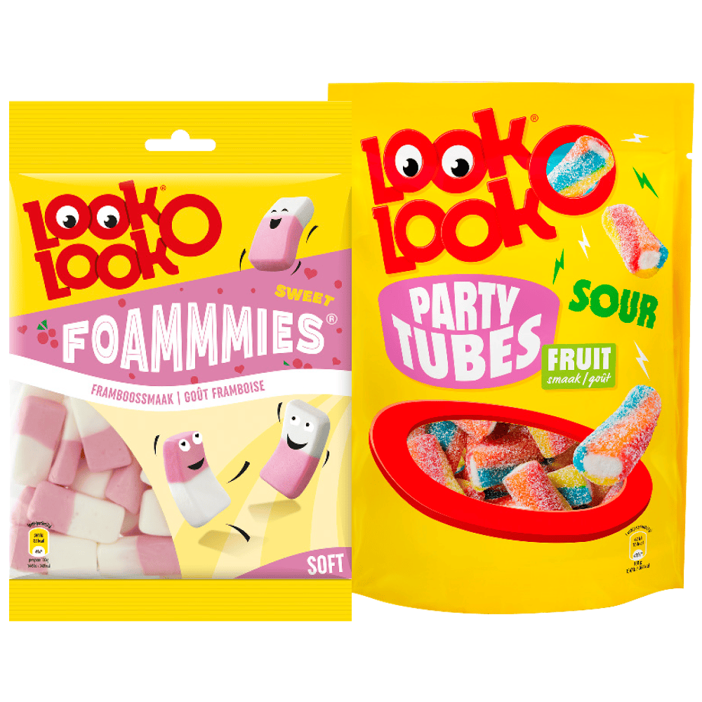 Look o Look Foammies, bites en tubes