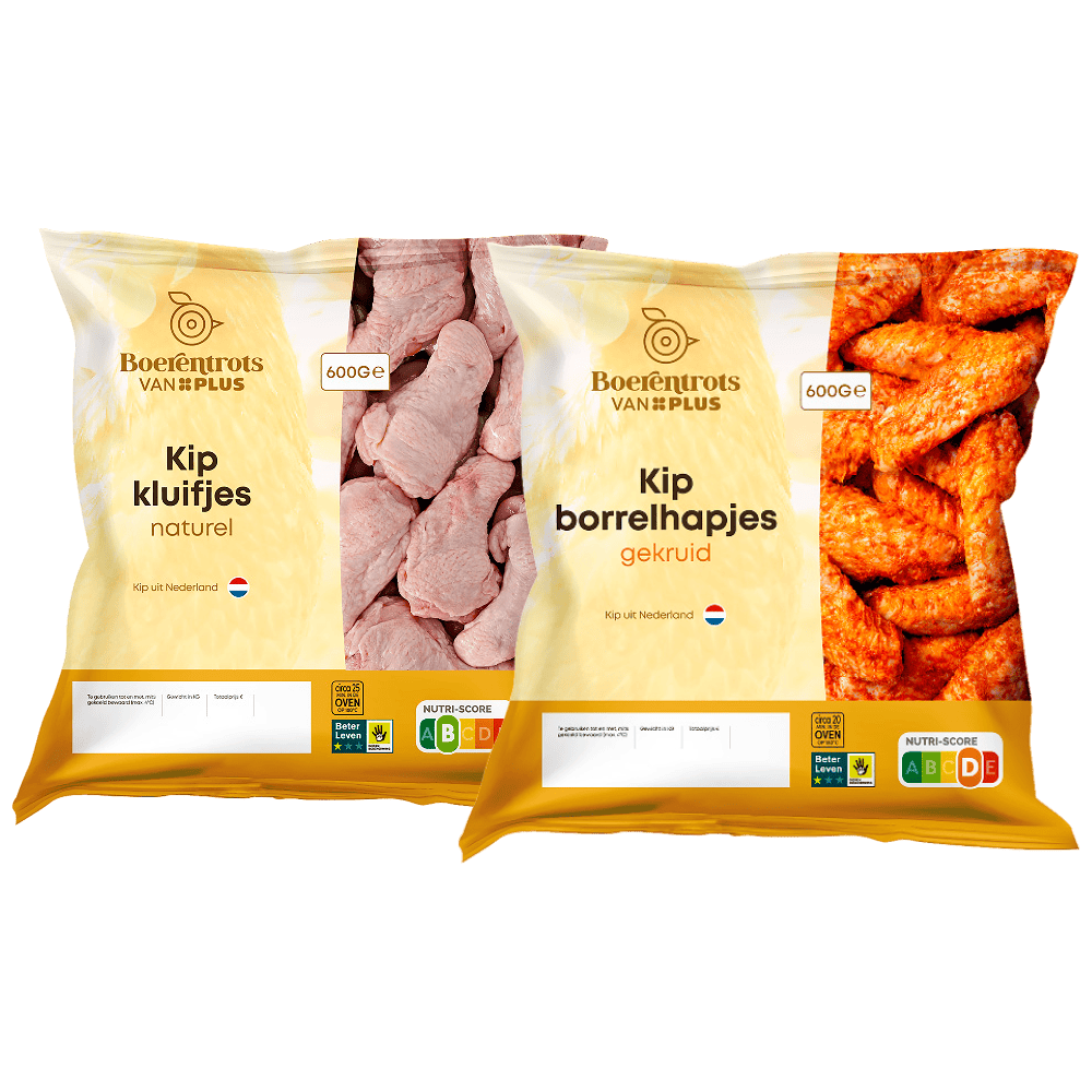 Boerentrots van PLUS Kipkluifjes en kipborrelhapjes
