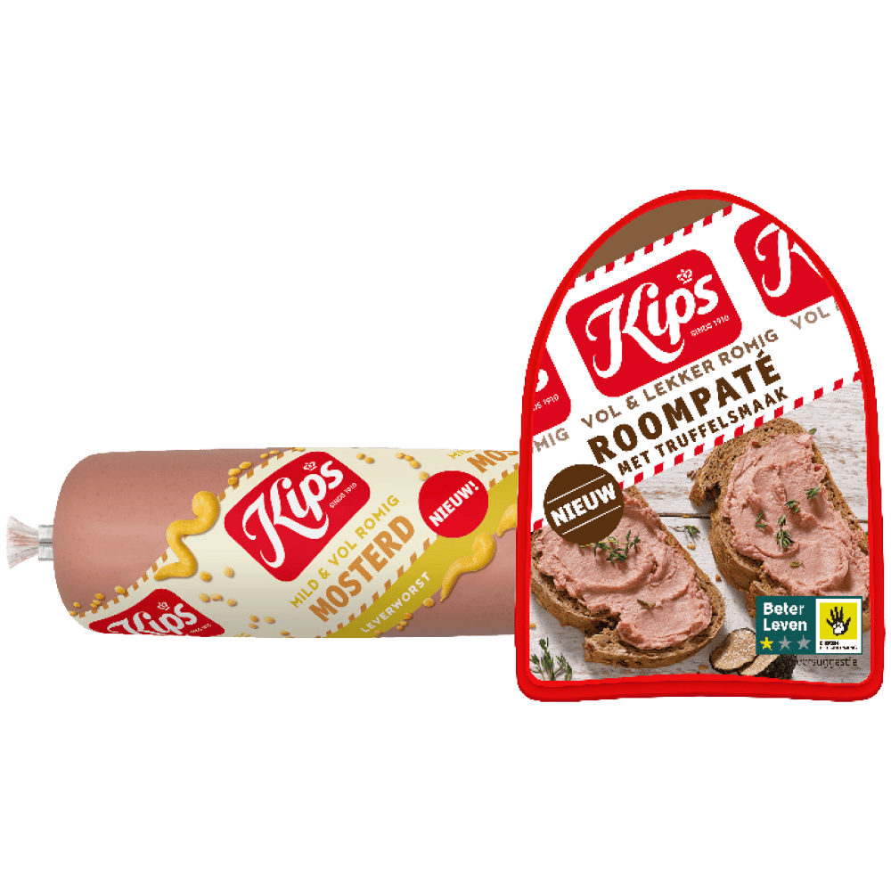 Kips Paté met truffel en leverworst met mosterd