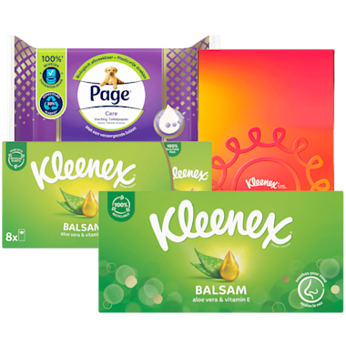 Page Toiletpapier compleet schoon