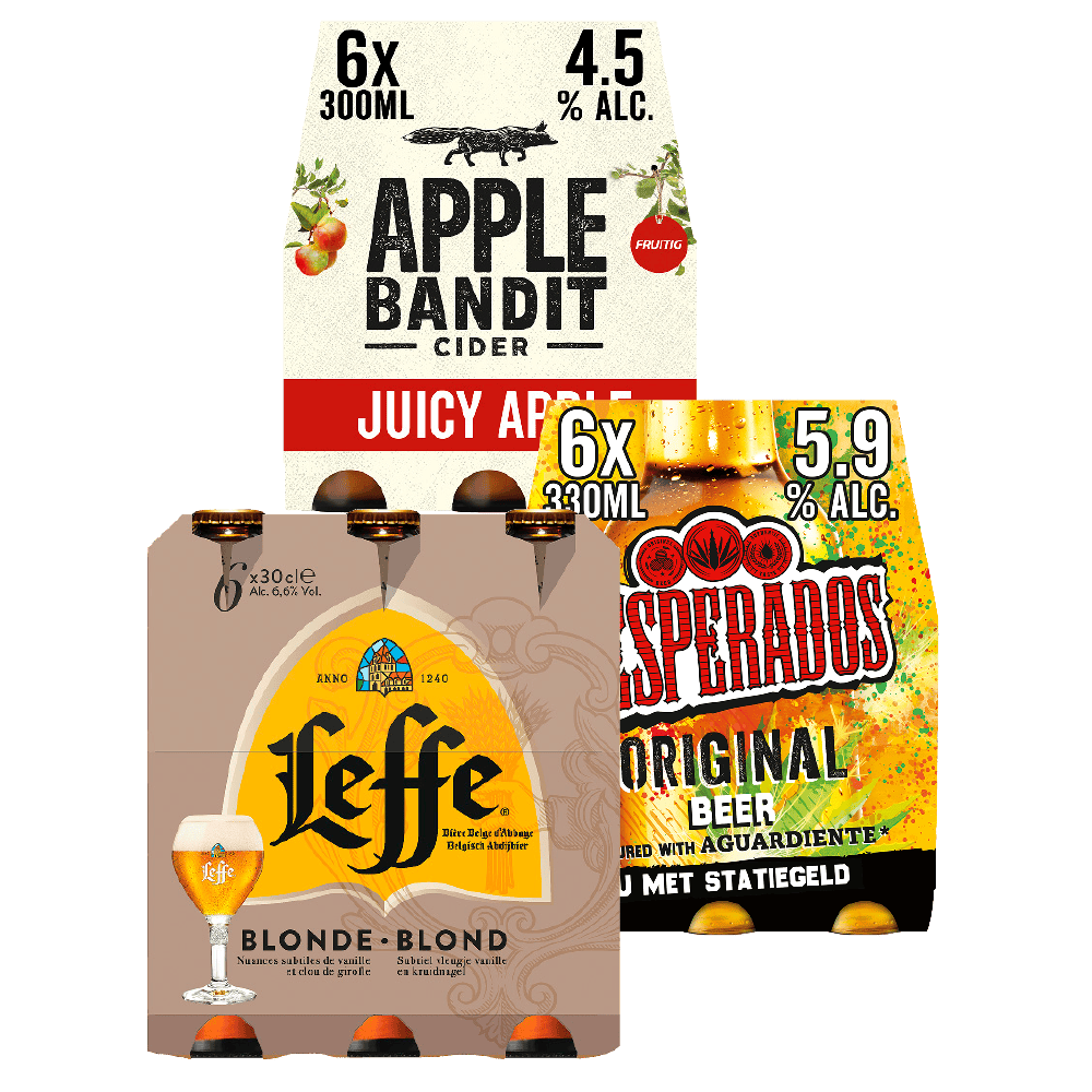 Leffe, Desperados en Apple Bandit