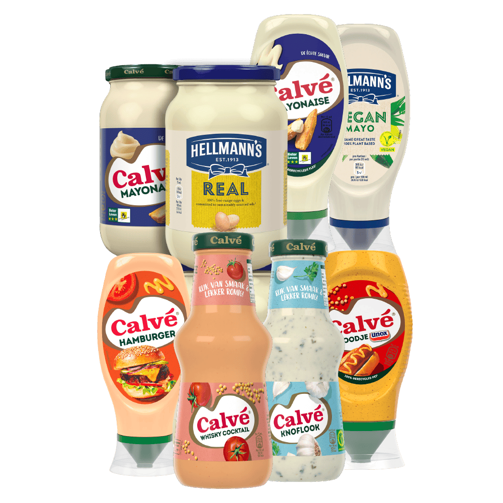 Hellmann's en Calvé Mayonaise, party- en snacksaus