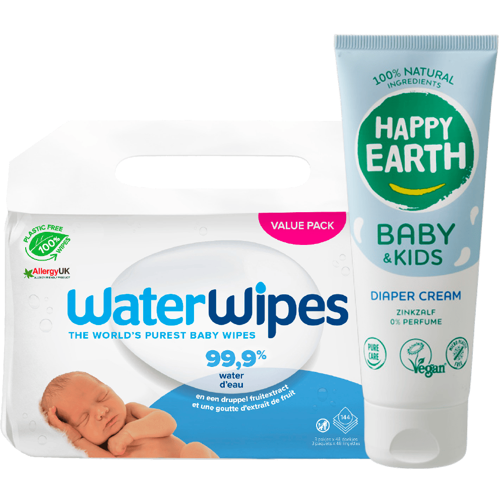 Alle Waterwipes en Happy Earth Babyverzorging