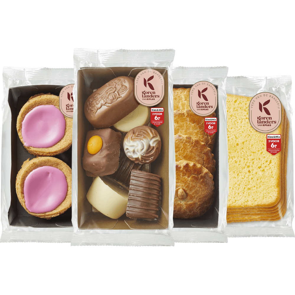 PLUS Korenlanders Kies & Mix Koek, cake en chocolade