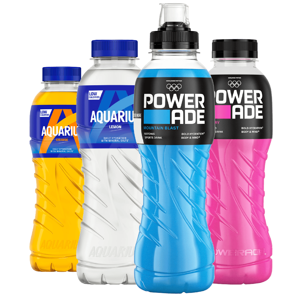 Powerade en Aquarius