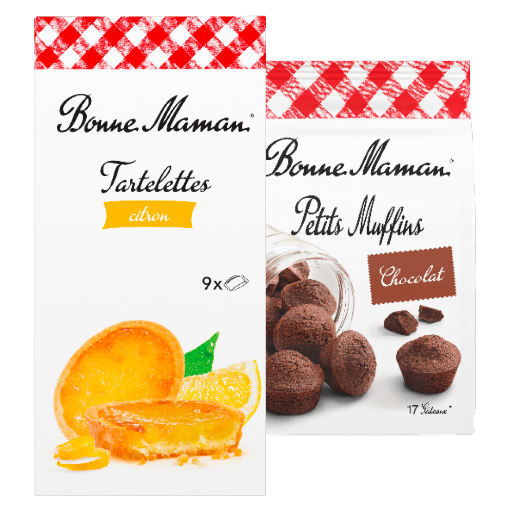 Bonne Maman Madeleines, petit muffins en tartelettes
