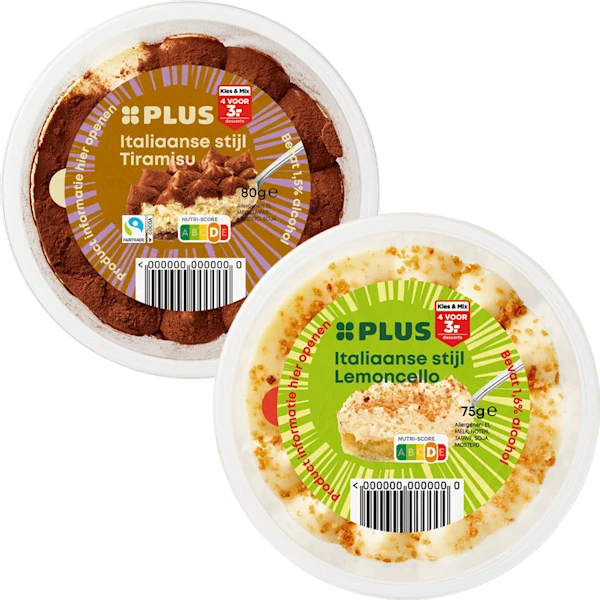 PLUS Kies & Mix Toetjes Italiaanse stijl