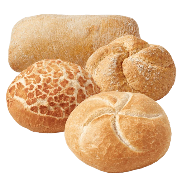 PLUS Kies & Mix Mini ciabatta wit, kaiserbroodje volkoren en wit en tijgerbol wit