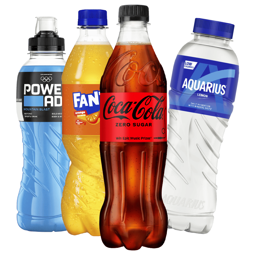 Coca-Cola, Fanta, Aquarius en Powerade