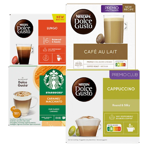 Nescafé en Starbucks Dolce Gusto koffiecups