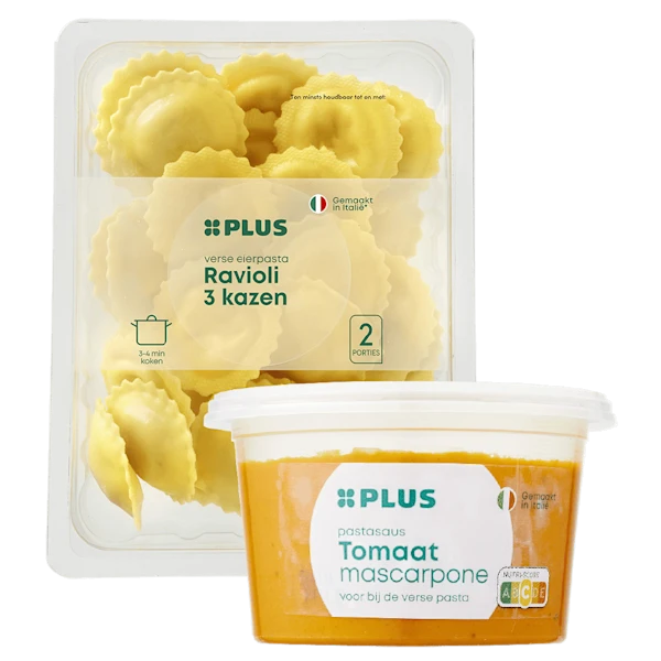 Alle PLUS en Biologisch PLUS Verse pasta en pastasauzen