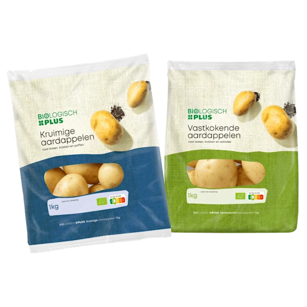 Biologisch PLUS Kruimige en vastkokende aardappelen
