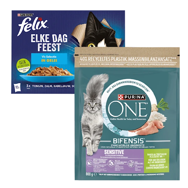 Felix Maaltijdzakjes en Purina One